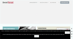 Desktop Screenshot of detail-forum.dk