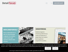 Tablet Screenshot of detail-forum.dk